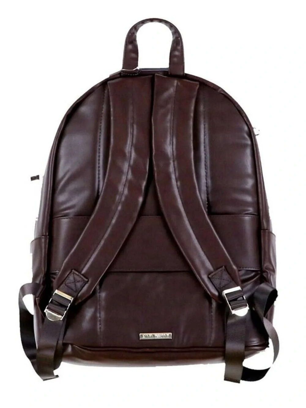NWT Steve Madden Unisex Leather Dome Backpack and Keychain MSRP $99
